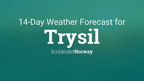 trysil weather forecast